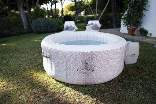 Bestway Piscina idromassaggio Spa gonfiabile per estero tonda da 4 persone Cancun Air Jet - immagine 5