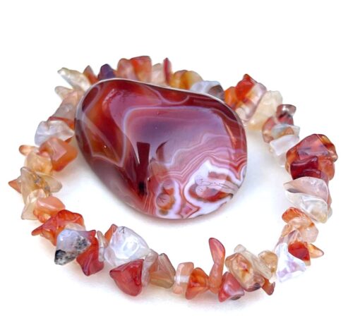 Bracciale Chips Corniola