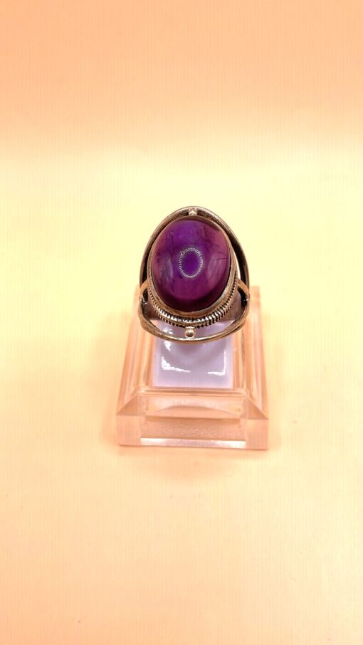 Anello Argento 925 Ametista mis. 15,5 - immagine 2