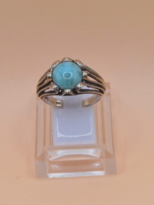 Anello In Argento 925 Larimar ms. 21 - immagine 2