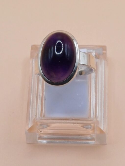 Anello Argento 925 Ametista ms. 15,5 - immagine 2