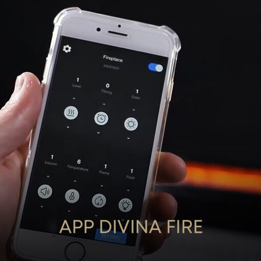Bruciatore a bioetanolo Smart APP inserto automatico da incasso 100 PRO-LINE - immagine 3