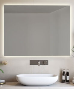 Specchio da bagno retroilluminato reversibile AURORA LED 70x80 Made in Italy