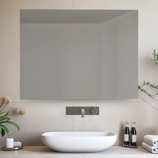 Specchio da bagno retroilluminato reversibile AURORA LED 70x90 Made in Italy - immagine 3