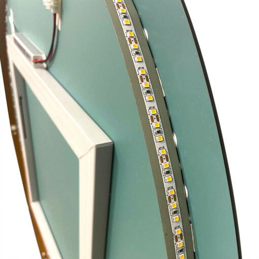 Specchio da bagno ovale retroilluminato reversibile OLIVIA LED 50x100 Made in Italy - immagine 5